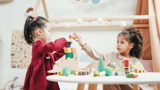 Children doing fun craft activities together at a table with art supplies