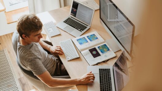 Teen girl sitting at a clean and organized bedroom desk studying