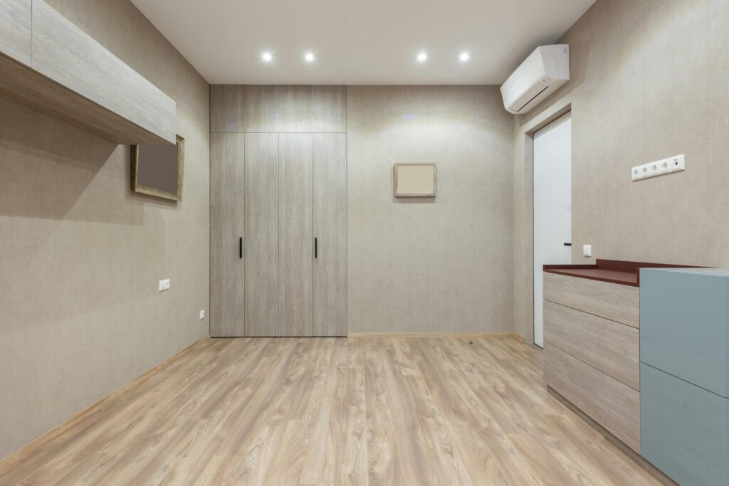 Minimal and organized kitchen counter with only essential items on display