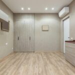 Minimal and organized kitchen counter with only essential items on display