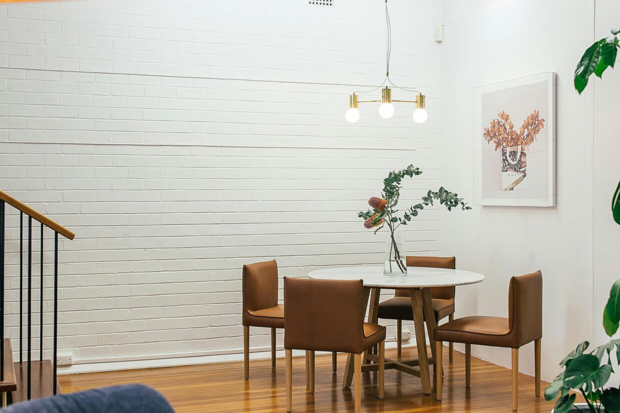 Tidy entryway with wall hooks coat rack and organized shoe bench